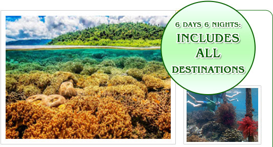 6 Days 6 Nights: Includes All Destinations 6 Days 6 Nights: Includes All Destinations